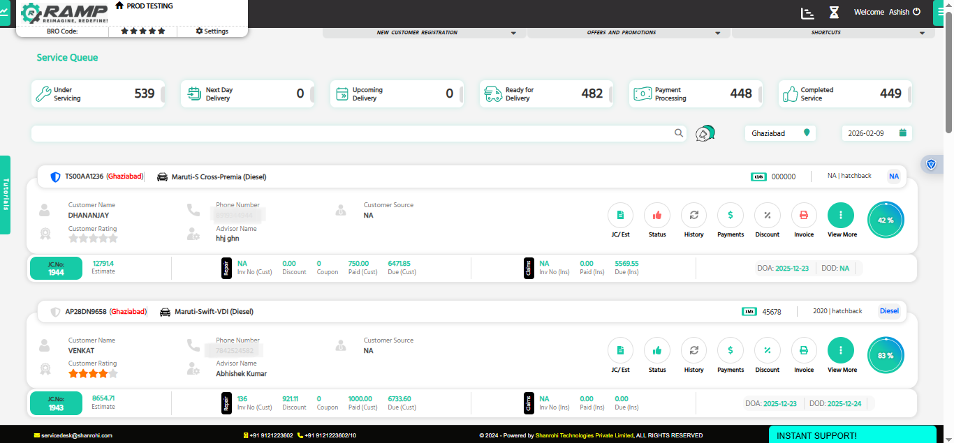 RAMP Software Screenshot